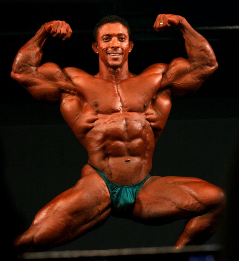 Troy Alves competing in Open division competition photo Troy Alves competing in Open division - Professional bodybuilding photo 1 of 1